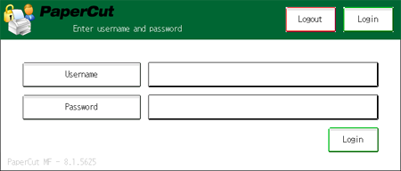 papercut ng default password